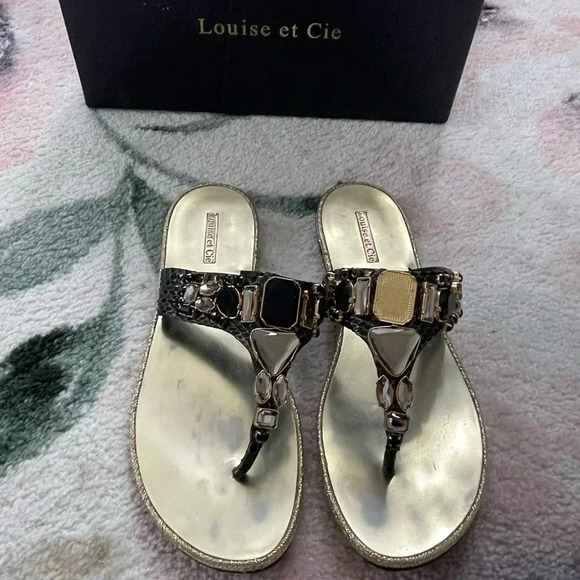 𝅺louise & Cie Crystal Sandals - Picture 1 of 6